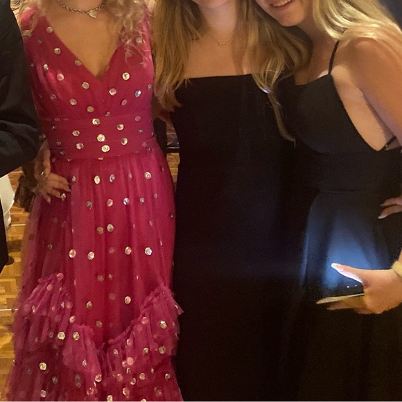 Marchesa Notte sequin dot tulle ruffle dress - Picture 14 of 14